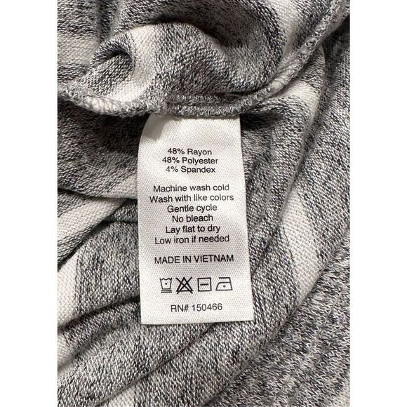 NWOT 41 Hawthorn Women's Striped Long Dolman Sleeves Pullover Hoodie Size L - Picture 7 of 8